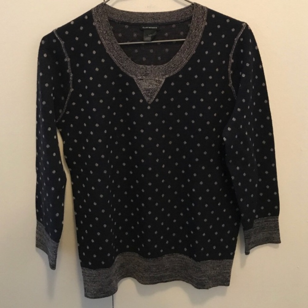 Club Monaco polka dot sweater (s/p)